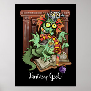 Affiche Fanntasy Fan Dragon