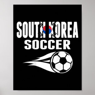 Affiche Fans de football sud-coréens fiers maillot soutien