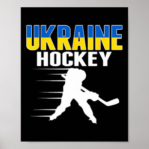 Affiche Fans de hockey sur glace d'Ukraine - Équipe de hoc