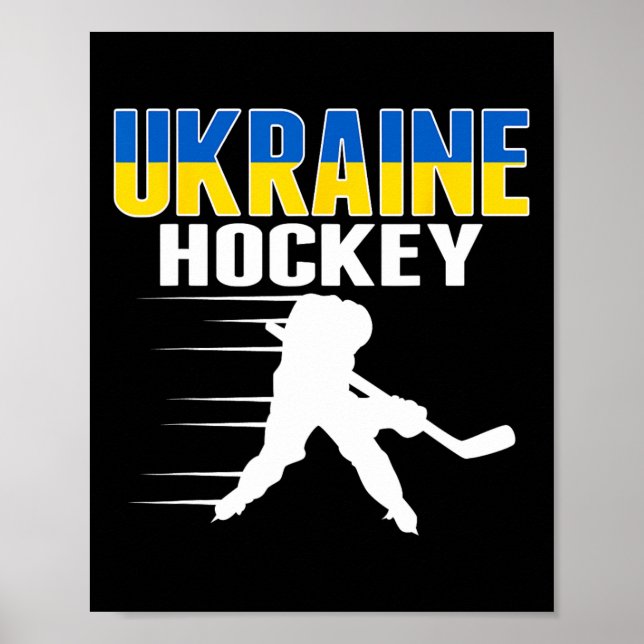 Affiche Fans de hockey sur glace d'Ukraine - Équipe de hoc (Devant)