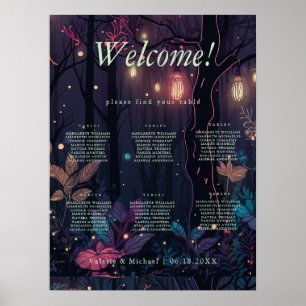 Affiche Fantaisie de fleurs en spray Art 6 - Plan de table
