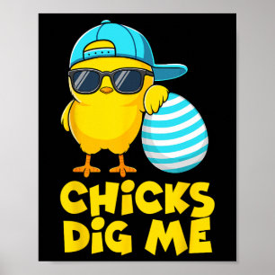 Affiche Fantaisie Poussins Me Creuser Pour Hommes Garçons