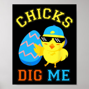 Affiche Fantaisie Poussins Me Creuser Pour Hommes Garçons