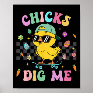 Affiche Fantaisie Poussins Me Creuser Pour Hommes Garçons