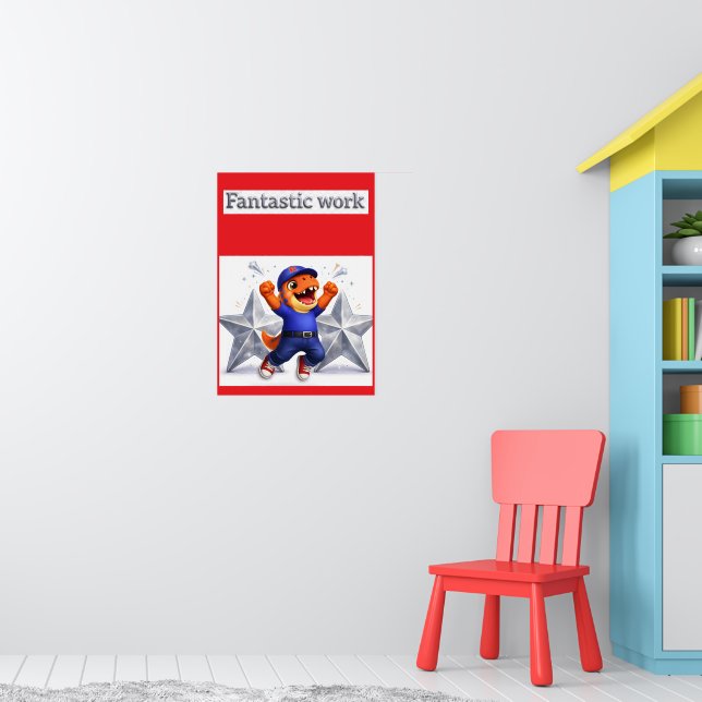 Affiche Fantastic work, silver multi star achievement post (Pépinière 1)