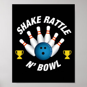 Affiche Fantastique Bowling T Shirt Shake Rattle N' Bowl