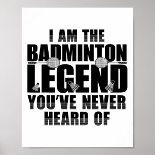Affiche Fantastique Chemise Badminton Hommes Femmes Joueus