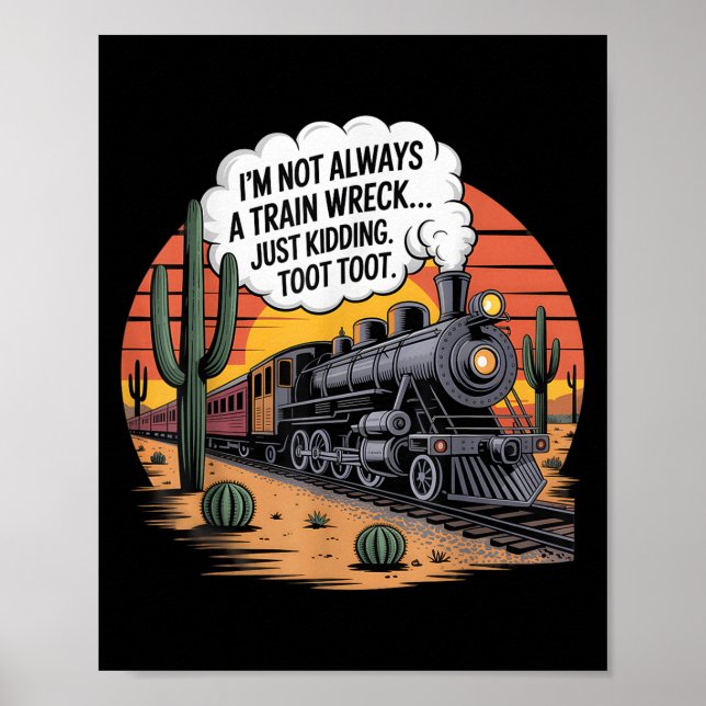 Affiche Fantastique épave De Train Juste À Casser Toot Too (Devant)