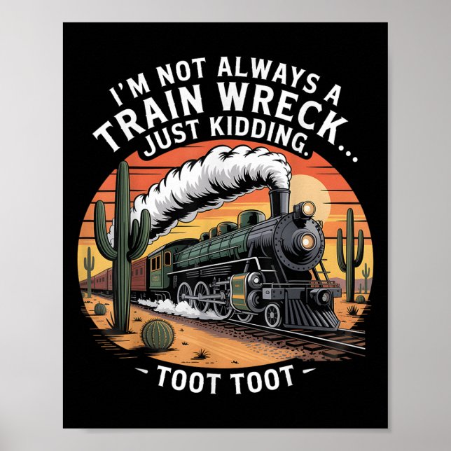 Affiche Fantastique Épave De Train Juste À Enlever Toot Hu (Devant)