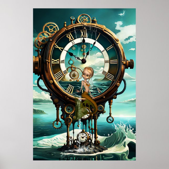 Affiche Fantastique horloge vapeur (Devant)