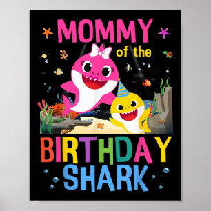 Affiche Fantastique Momie De L'Anniversaire Famille Requin