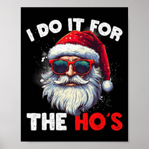 Affiche Fantastique Noël Père Noël Je Le Fais Pour Le Hos