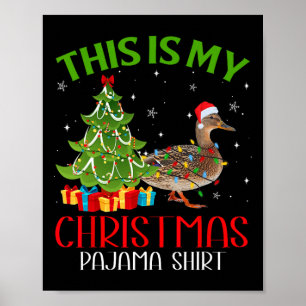 Affiche Fantastique Noël Père Noël Lumières C'Est Mon Cana
