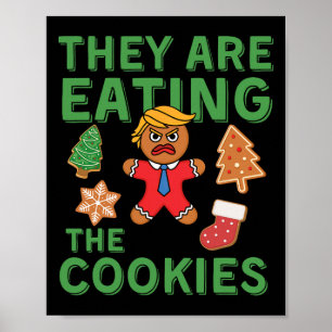 Affiche Fantastique Noël Trump - Ils Mangent Le Cookie