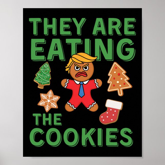 Affiche Fantastique Noël Trump - Ils Mangent Le Cookie (Devant)