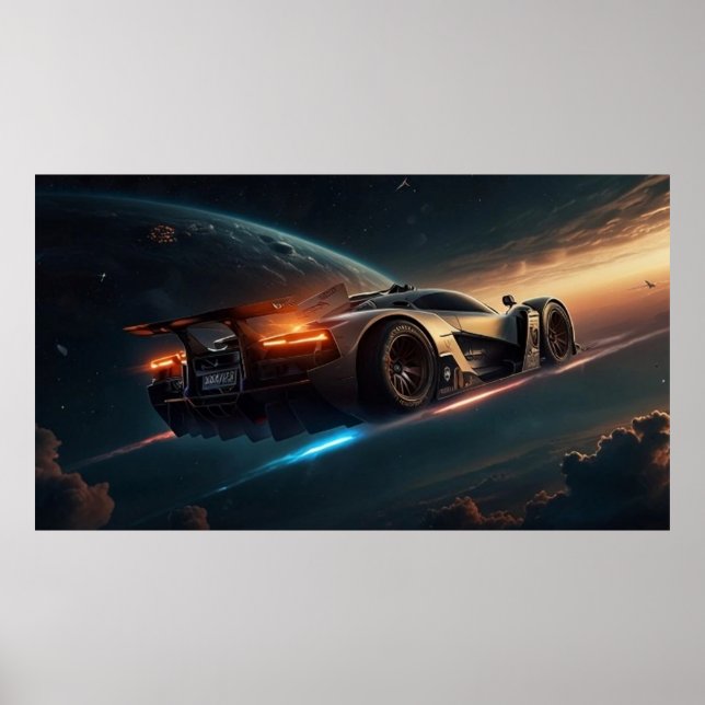 Affiche Fantastique Voiture Autour Du Monde (Devant)