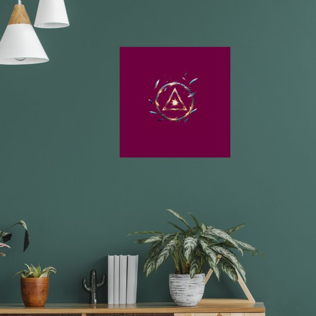 Affiche Fantasy Emblem with Floating Blades – Magical Ener (Salon 1)