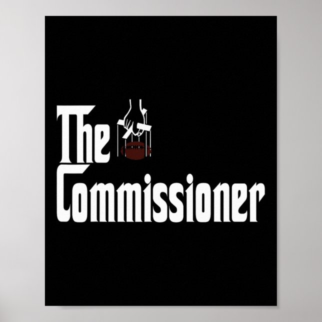 Affiche Fantasy Football Commissioner Draft Party Commish  (Devant)