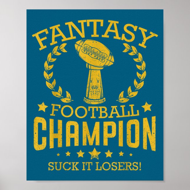 Affiche Fantasy Football Funny Champ Chamon  (Devant)