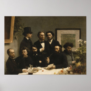 Affiche Fantin-Latour - Autour de la table