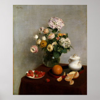 Affiche Fantin-Latour - Fleurs Et Fruits