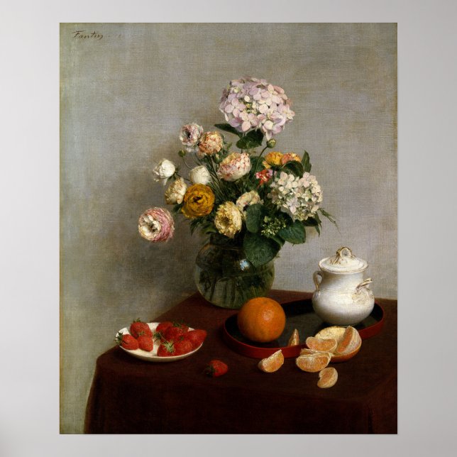 Affiche Fantin-Latour - Fleurs Et Fruits (Devant)