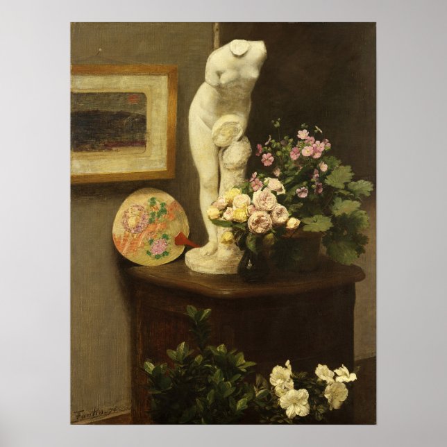 Affiche Fantin-Latour - Fleurs Et Objets Divers (Devant)