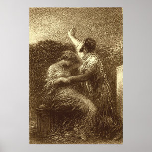 Affiche Fantin-Latour - Le Mage Baltazar Et Le Fatime