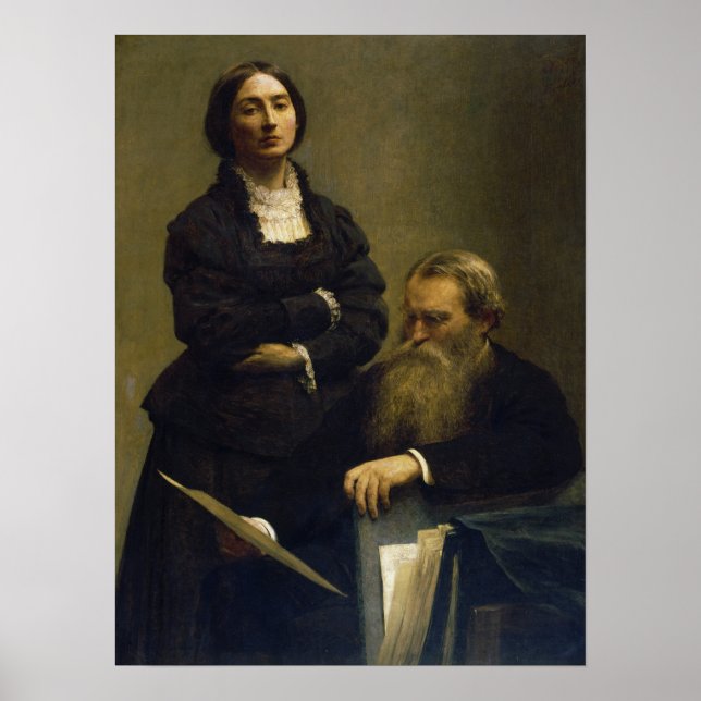 Affiche Fantin-Latour - Retrato From Mr. E Mrs. Edwards (Devant)