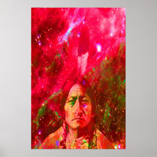 Affiche Fantôme amérindien de Sitting Bull