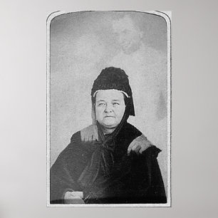 Affiche Fantôme d'Abraham Lincoln avec Mary Lincoln 1869