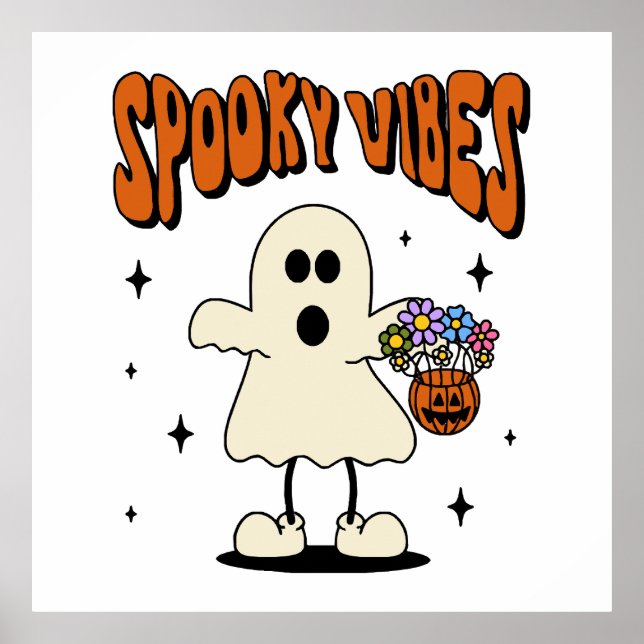 Affiche Fantôme d'ambiance effrayante (Devant)