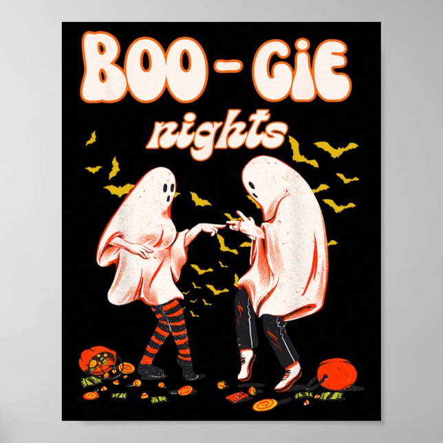 Affiche Fantôme de danse avec le Graph féminin d'Halloween (Devant)