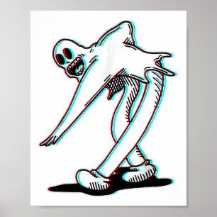 Affiche Fantôme de danse Éffrayant Koko The Clown Glitch R