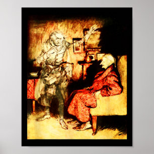 Affiche Fantôme de Jacob Marley Scrooge Bah Humbug Noël Ca