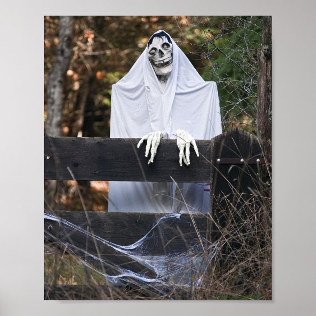 Affiche Fantôme d'Halloween - Beaux-Arts (Devant)
