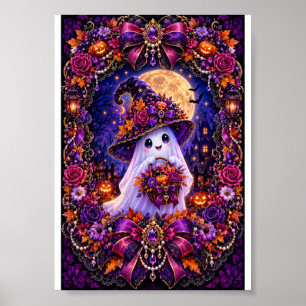 Affiche Fantôme d'Halloween – Magique Art de Mur de Nuit H