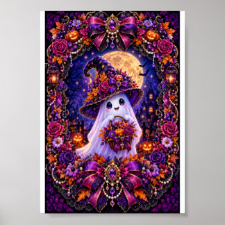 Affiche Fantôme d'Halloween – Magique Art de Mur de Nuit H