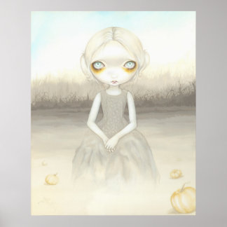 Affiche Fantôme du Citrouille Patch ART IMPRIMER halloween
