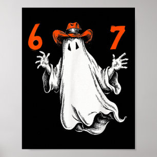 Affiche Fantôme effrayant numéro 67 Halloween maison hanté
