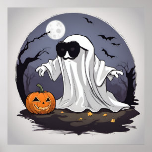 Affiche Fantôme - Halloween
