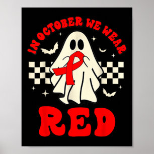 Affiche Fantôme Nous Portons Chemise Rouge Pour Le Prix De