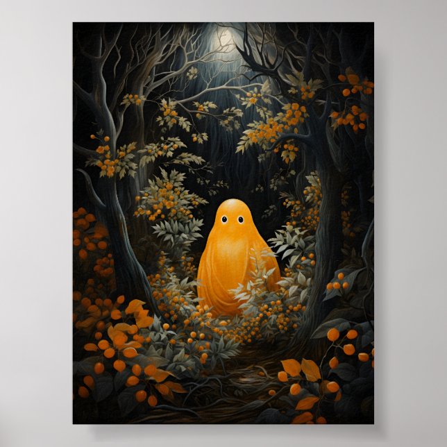 Affiche Fantôme Orange Qui S'Éclatait Dans L'Ombre Sous L' (Devant)