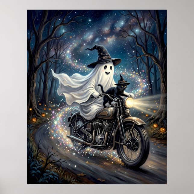 Affiche Fantôme sur moto (Devant)