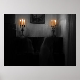 Affiche fantômes d'horreur dans la chambre