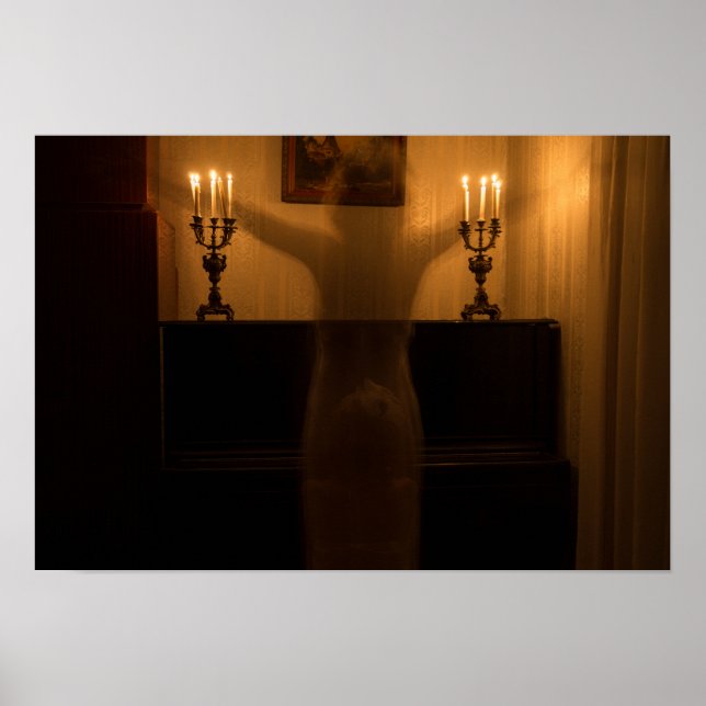 Affiche fantômes d'horreur dans la chambre (Devant)