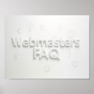 Affiche FAQ Webmasters