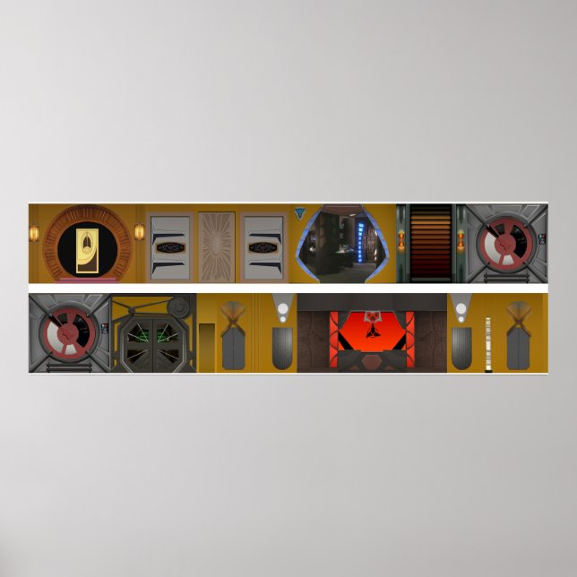 Affiche Far Space Station Promenade Diorama background (Devant)