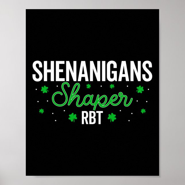 Affiche Farceur Shaper Rbt Trèfle St Patricks Day A  (Devant)