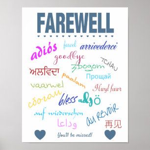 Affiche Farewell Goodbye